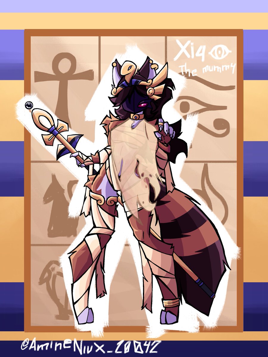 AmineNiux_20042's tweet photo. So, well. Since it's October, I'm showing you the designs of my first two OCs. As the month goes on, I'll make a drawing related to each one :b https://t.co/pINdsKvxPz