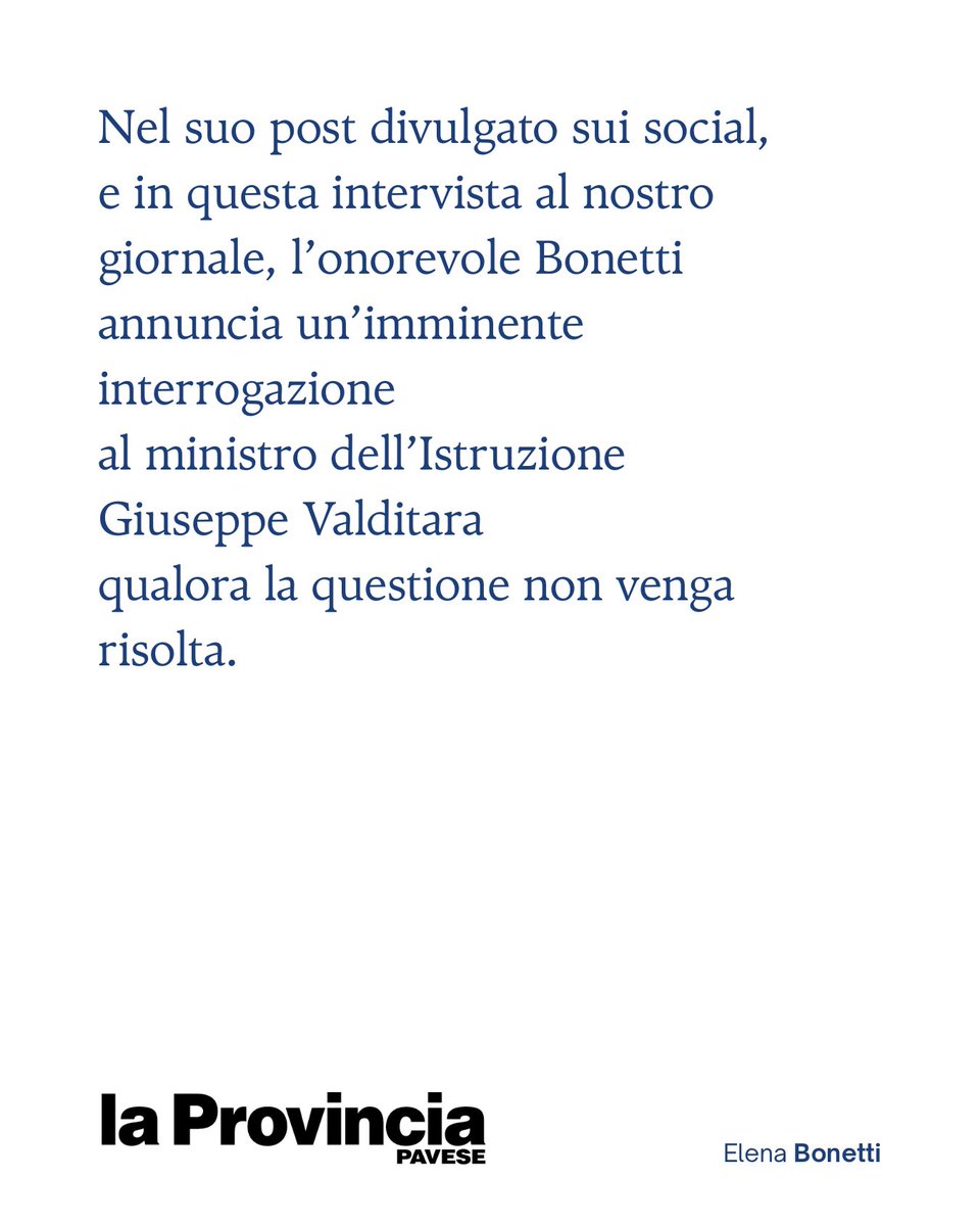 elenabonetti's tweet photo. La scuola deve insegnare la cooperazione e la solidarietà, non certo la discriminazione.

Ne ho parlato nella mia intervista a @provinciapavese https://t.co/MDHEg1RURb