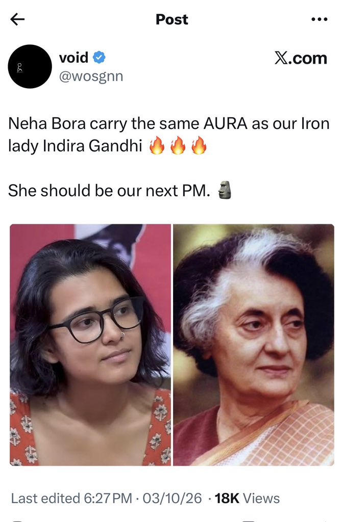 gankitca's tweet photo. Priyanka aur Rahul ko khatra hai
Agli PM congress ki Neha Bora hai
#LightingUp4Baba #RCAElections #WeAreOpen https://t.co/7mZVlDRnxE