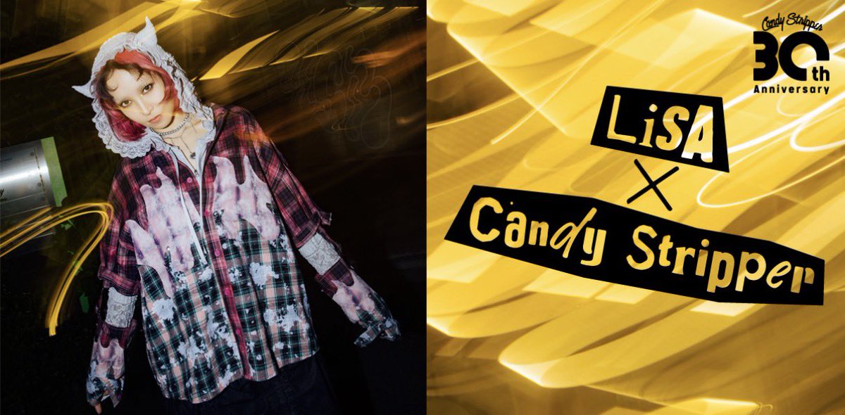 LiSA_STAFF's tweet photo. 【LiSAxCandy Stripperコラボ情報⭐︎】

2026年にソロデビュー15周年を迎えたLiSAと、Candy Stripperによるコラボレーションアイテムが登場。

第7弾となる今回は、15周年という節目を迎えたLISAの歩みをイメージし、「つないでいく」という想いを込めたパッチワークディテールや、
15周年にちなんだイチゴモチーフをデザインに落とし込みました。

LiSAらしいパンキッシュなエッセンスと、Candy Stripperならではの遊び心を掛け合わせた全4型をラインナップ。
このコラボレーションでしか手に入らないスペシャルなコレクションを、ぜひお楽しみください。

詳細はこちらから★
https://t.co/vtMpOUNwES

⊹ ࣪˖ ┈┈ ˖ ࣪⊹ ┈┈⊹ ࣪˖ ┈┈˖ ࣪⊹⊹ ࣪˖ ┈┈ ˖ ࣪⊹
-Schedule-
*10/4(Sun)21:00~
公式オンラインストア「CANDY STORE」にて販売開始
★10/9（Fri）
全国のCandy Stripper 直営店にて販売開始
⊹ ࣪˖ ┈┈ ˖ ࣪⊹ ┈┈⊹ ࣪˖ ┈┈˖ ࣪⊹⊹ ࣪˖ ┈┈ ˖ ࣪⊹

#LiSA
#CandyStripper