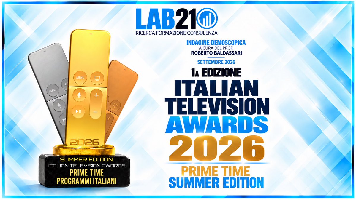 LABventuno's tweet photo. 📺 Chi conquista la prima serata?
Per LAB21, Freedom è primo per le immagini più belle (27,2%). NOOS guida per interesse (19,7%) e
innovazione e orientamento al futuro (20,6%).
Italian Television Awards 2026 – Summer Edition.
Il tuo vincitore? 👇
#LAB21 #tv https://t.co/bUxjTkAaBG