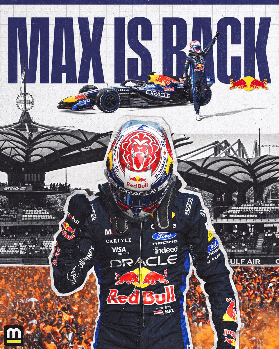 Motorsport's tweet photo. Sepang returns, Max Verstappen wins his first race of the season! 🏁

VICTORY in the Bahrain Grand Prix in Malaysia! https://t.co/gyHHdx0Eh2