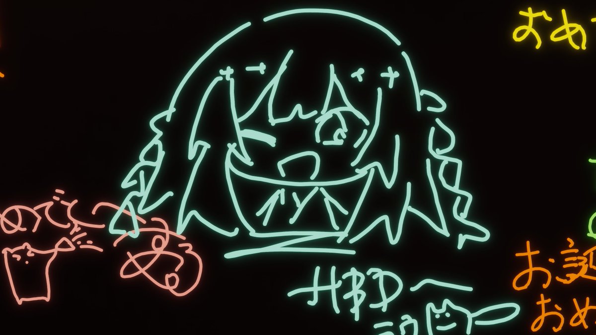 vrc_ayane's tweet photo. 似顔絵描いてくれた人もいてめちゃかわよかったぁぁぁぁ！！ひゃっほー！！！！ https://t.co/hr2ct5QNIM
