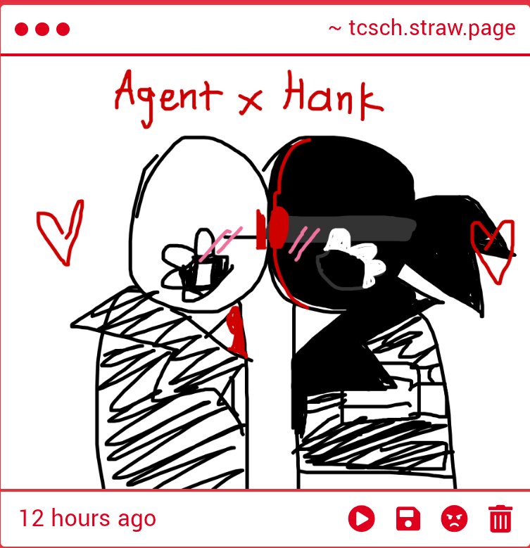 Can_Huang666's tweet photo. okay，Peak Agent x Hank,I didn’t expect I’d get this too, it’s so cute,,, i know u...(ᐅ+ᐊ)/\(o+o)＜ https://t.co/qdPuOVjoSb