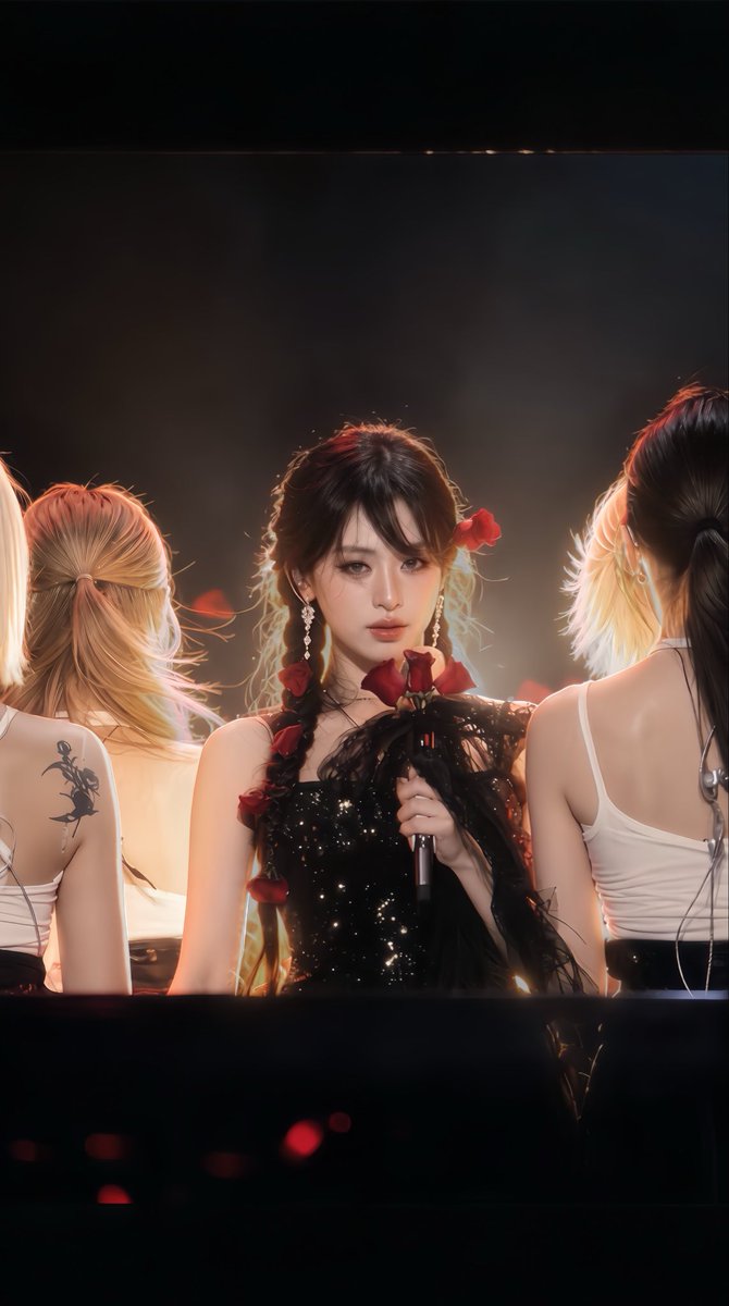 flutteryeon's tweet photo. thankyou haters for the “Chinese doll” nickname. 
we love it so much. 🤭 #ahyeon https://t.co/YnArBn8xVh