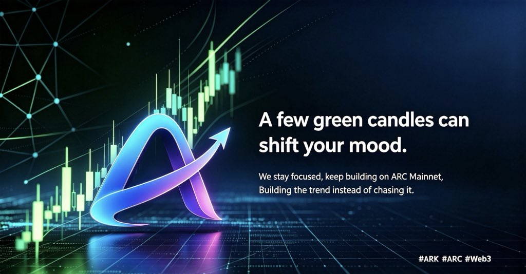 arcARKLaunch's tweet photo. A few green candles are enough to shift the mood.

We remain focused on the ongoing development of the ARC mainnet,
setting trends rather than chasing them.

#ARK #ARC #Web3 @jerallaire @arc https://t.co/49XdN6UTXa