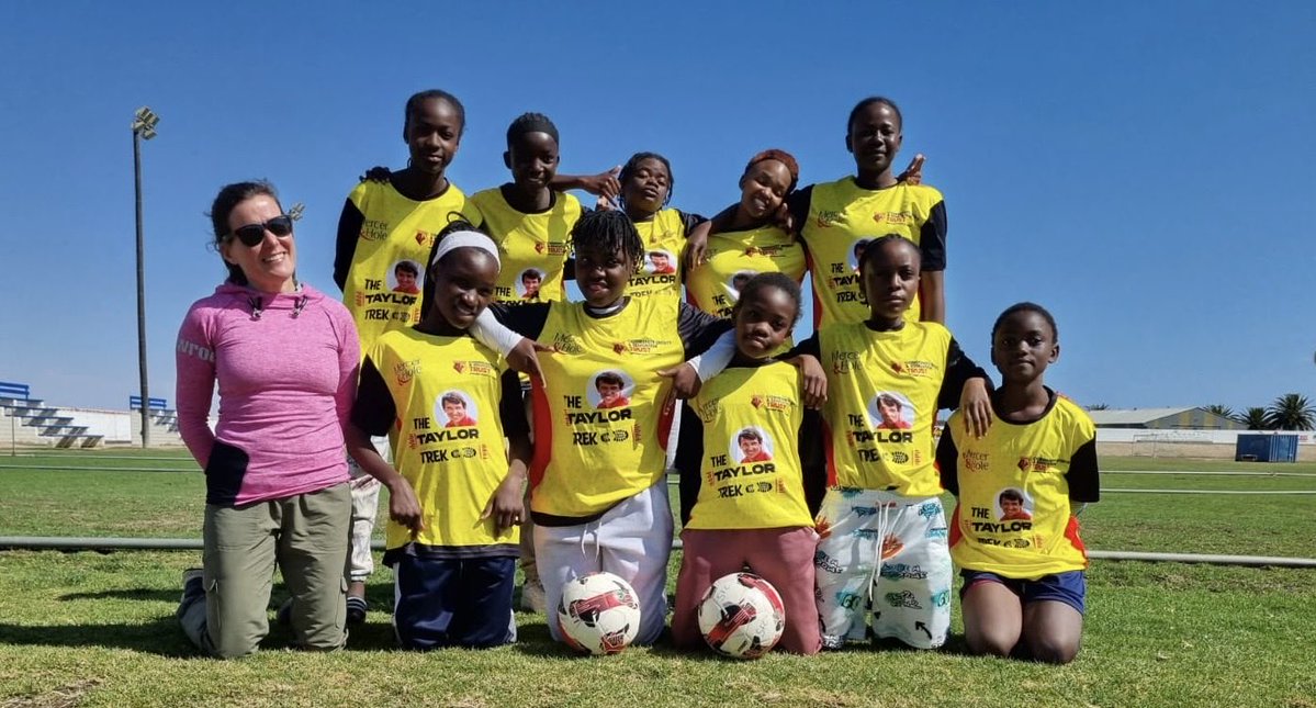 KitAid's tweet photo. Best of luck to everyone completing the Taylor Trek today! 🥾💪

We absolutely love seeing these photos from Namibia 🇳🇦 of Desert Queens FC proudly sporting their Taylor Trek T-shirts! 👕❤️

#TaylorTrek #GoodLuck #Namibia #DesertQueensFC https://t.co/QjgeUX2Ef7