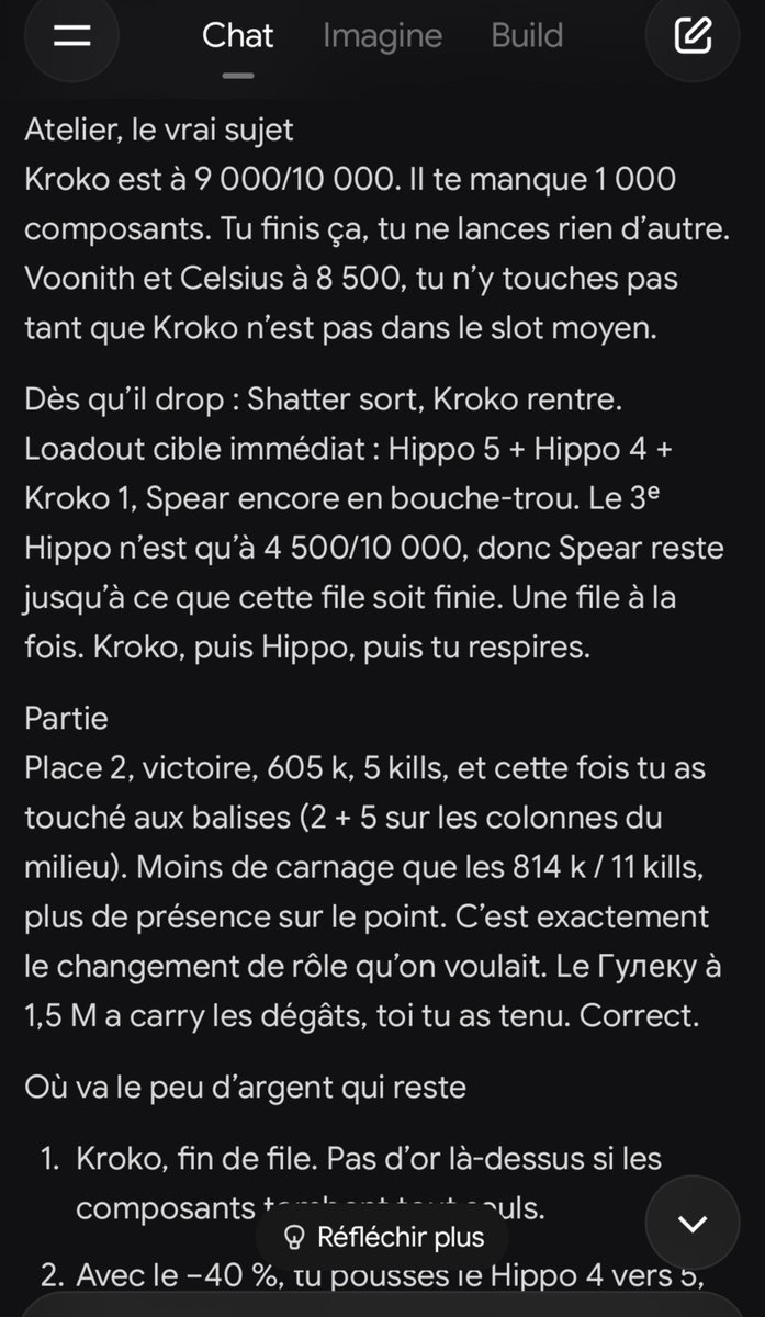 O_Lecourt's tweet photo. Voilร pourquoi je ne laisse aucune chance ร mes adversaires, je suis un vilain truand, je fais optimiser mes configuration par Grok ๐
#Geek #WarRobot #jeuvideo https://t.co/VK1AlPAaj1