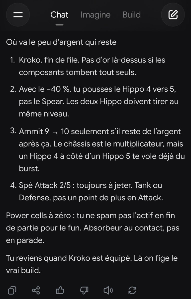 O_Lecourt's tweet photo. Voilร pourquoi je ne laisse aucune chance ร mes adversaires, je suis un vilain truand, je fais optimiser mes configuration par Grok ๐
#Geek #WarRobot #jeuvideo https://t.co/VK1AlPAaj1