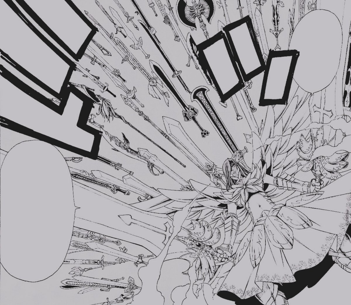 Titaniasblade's tweet photo. https://t.co/1rMf1uioOd

Little small reminder; this was Erza in the earlier series. Mind you she's constantly buying armors\weapons. And the series been through various timeskips so her capability to summon more swords must have increased. Leaving that here. https://t.co/ktuzX3C9Jl
