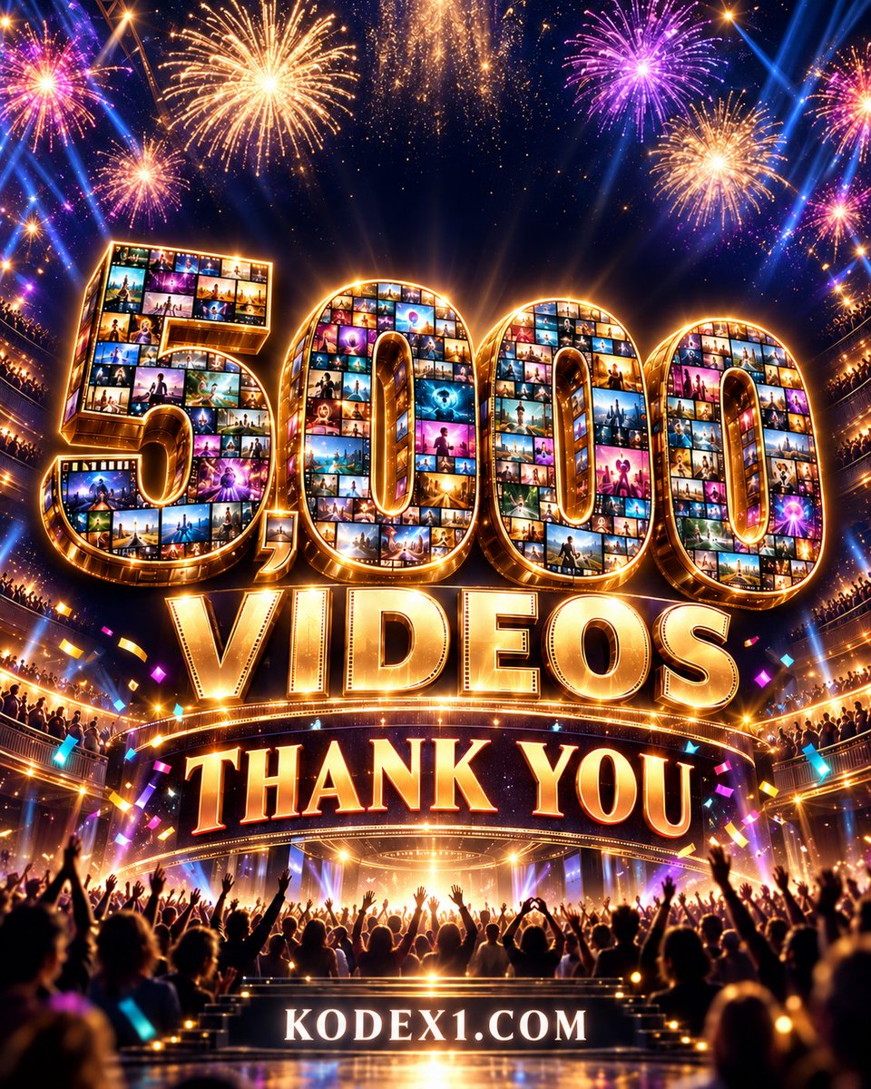Kodex1dotcom's tweet photo. 5000 Videos! 

We just getting started! 

thank you to all the AI directors that have supported us....we are nothing without you guys!! 🔥🔥🔥🔥

Onwards and upwards! 
https://t.co/kd9a2s5lYQ

#kodex1 #aivideos #aimusic #aiart https://t.co/fUsu3NMIyt