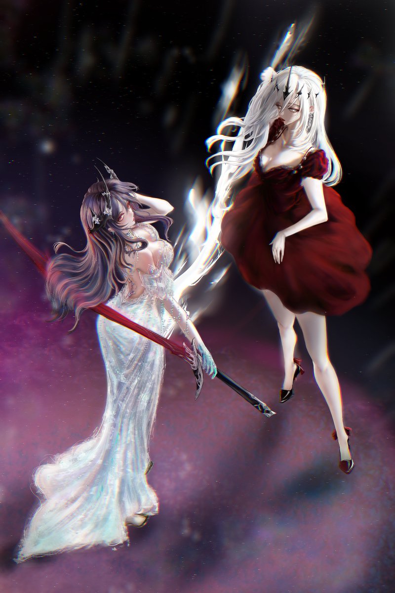 illithii's tweet photo. ✨️Caera denoir and Nephis Queen of Humanity ✨️
.
.
I've wanted to finish this art for a long time, but it took some time. Anyway, see you later 😘😘
.
.
.
.
.
#thebeginningaftertheend #caeradenoir #shadowslavenovel #nephis https://t.co/n5tmleoc90
