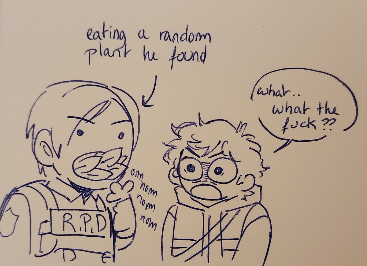 Ghost_eolch's tweet photo. This cracked me up I ain't gon' lie so I had to doodle it real quick lol
#residentevil https://t.co/MsF2rasvL3