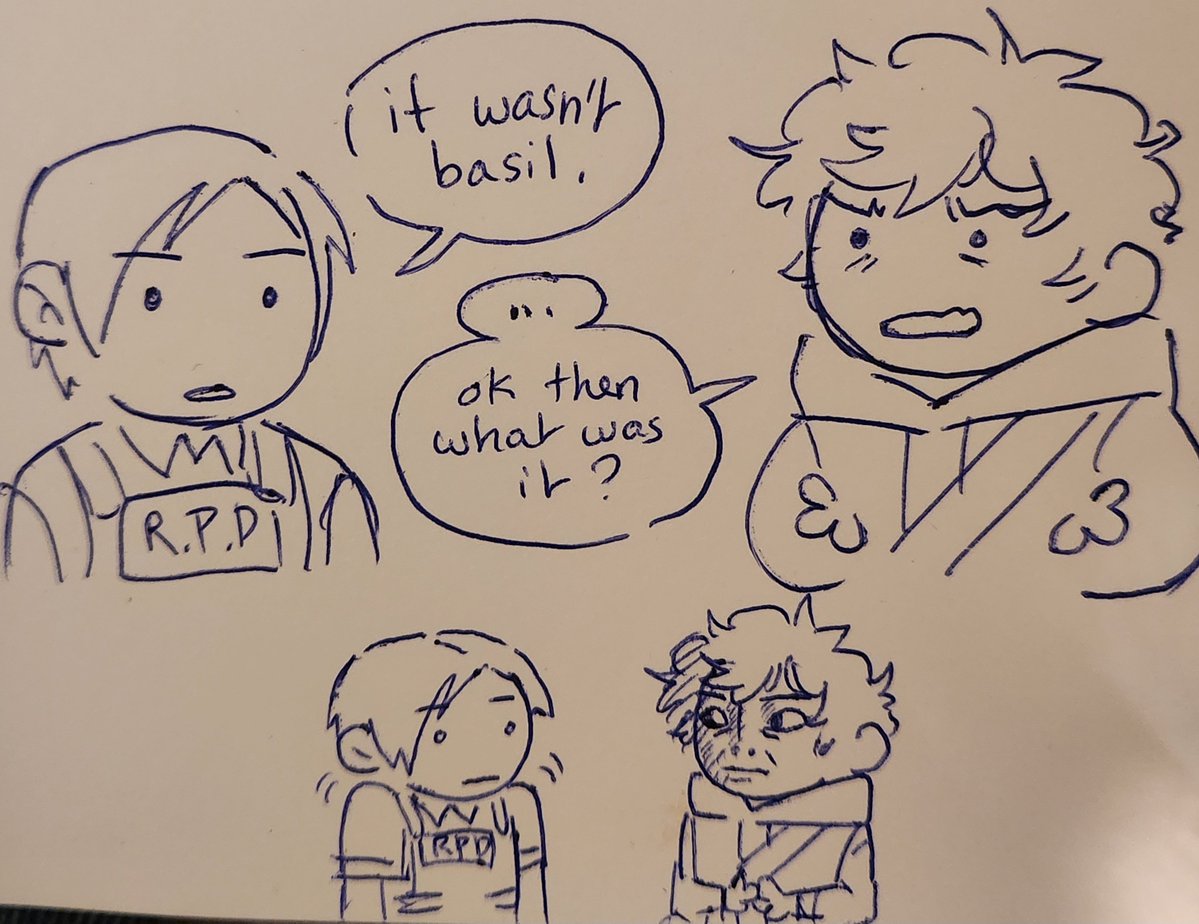 Ghost_eolch's tweet photo. This cracked me up I ain't gon' lie so I had to doodle it real quick lol
#residentevil https://t.co/MsF2rasvL3