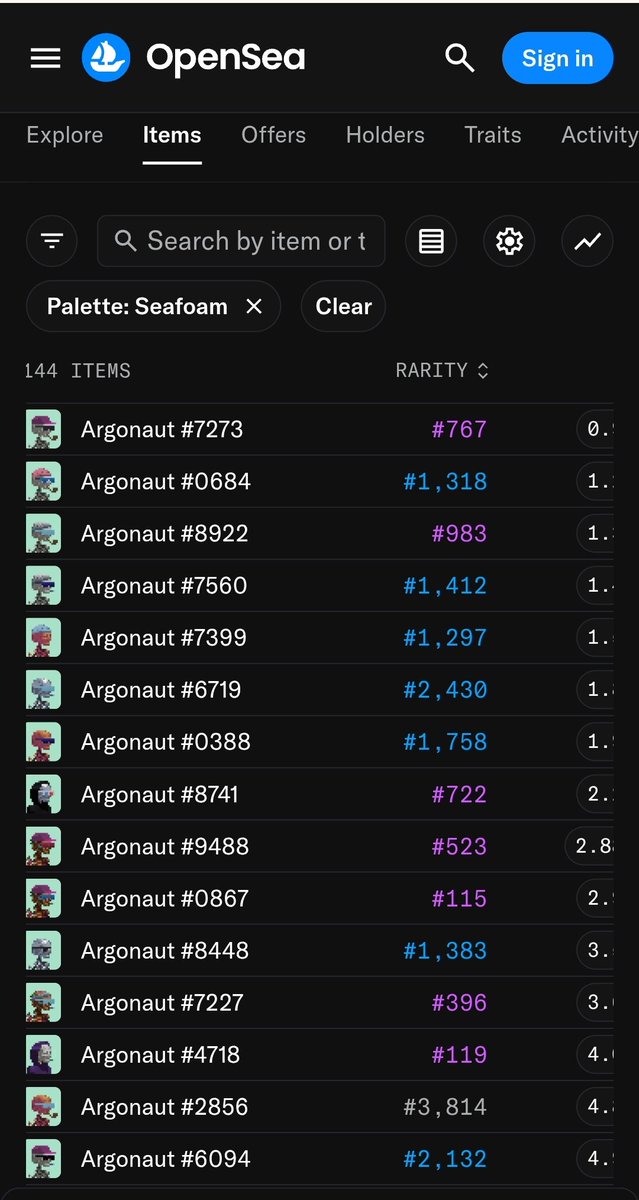 MrTartesso's tweet photo. Last chance to collect a Seafoam Argonauts for less than 1 ETH โ #Seafoam is the Alpha ๐๐ #argonauts #art https://t.co/gt8H9xsPI0