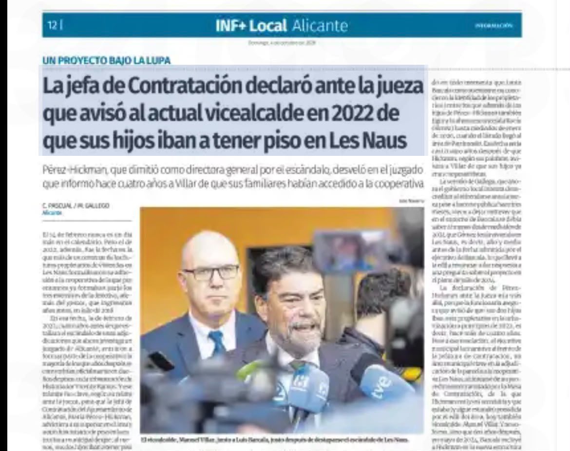 JMLladro's tweet photo. ¡ESCÁNDALO DE LOS JETAS DEL
PP!

El PP sabía que se iban a quedar las VPOs de Alicante.

Barcala debe DIMITIR. https://t.co/hc6pINHyRQ