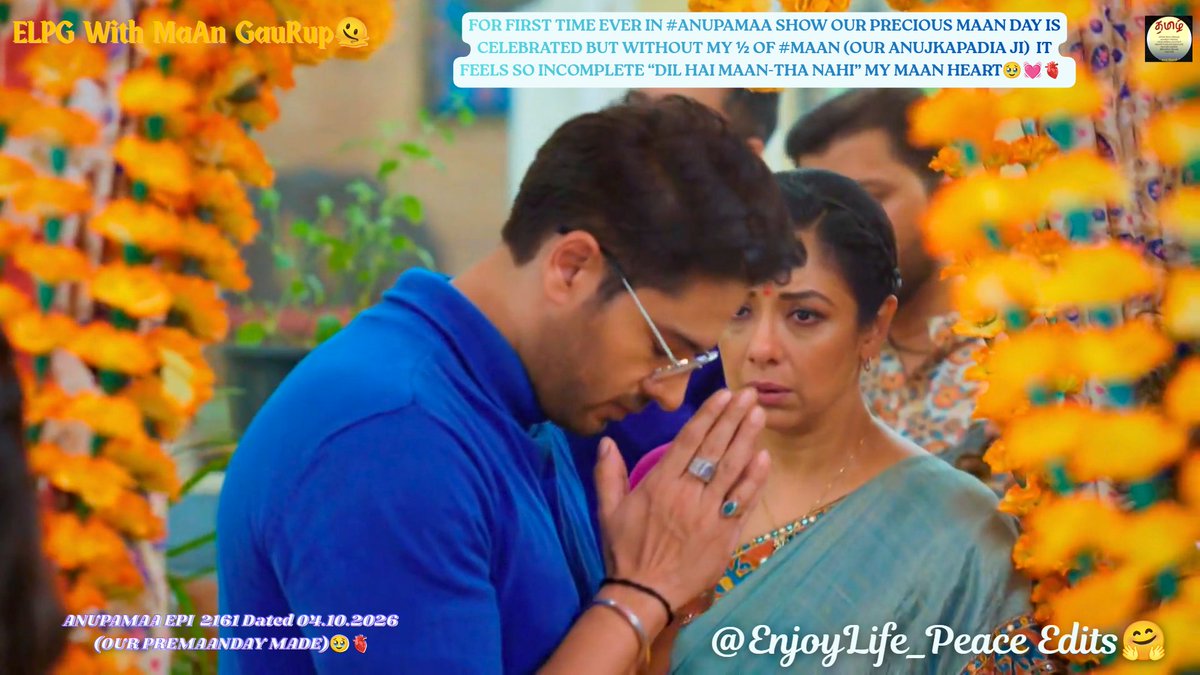 EnjoyLife_Peace's tweet photo. Love Alert💓⚠️Aww 30 mins Full of Our Treasured #AnujKapadia #Anupama #MaAn Memories🥹 in Tday's #Anupamaa Epi #MaAnDay CelebSpl Must watch in TV.
I was Happily immersed into Our Eternal #MaAnUniverse Every Corner, Every word,Everywhere there is Only Our MAAN FOREVER & BEYOND !🫀 https://t.co/B92sTd2ige