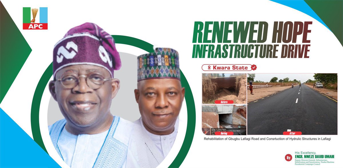 _Triplet3_'s tweet photo. Key Federal Road Projects Under the Renewed Hope Agenda in Kwara. https://t.co/dQmZKGjvIH
