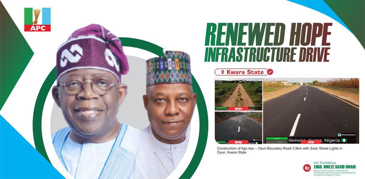_Triplet3_'s tweet photo. Key Federal Road Projects Under the Renewed Hope Agenda in Kwara. https://t.co/dQmZKGjvIH