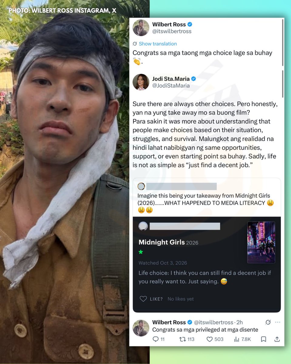 holaphofficial's tweet photo. Wilbert Ross: “Congrats sa mga taong may choice lage sa buhay.” https://t.co/gcKrHK9AZI