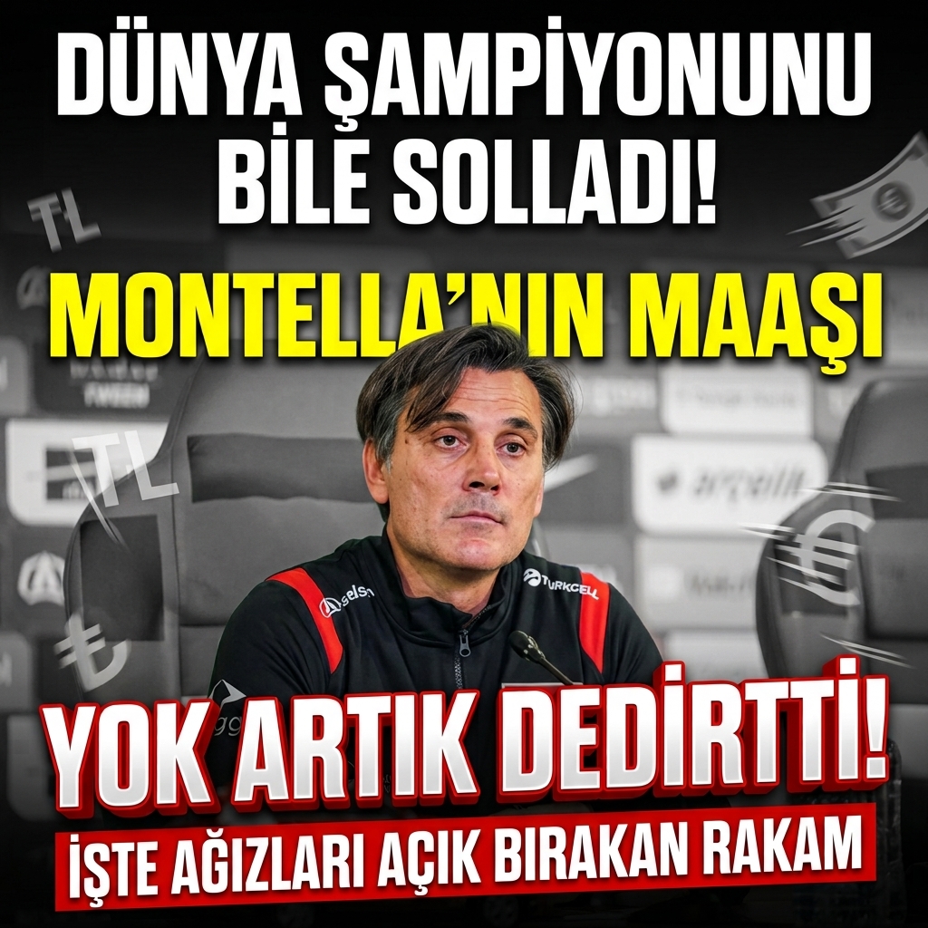 yeniakit's tweet photo. Dünya şampiyonunu bile sollayan Montella’nın maaşını duyan “yok artık” diyor! İşte ağızları açık bırakan rakam
