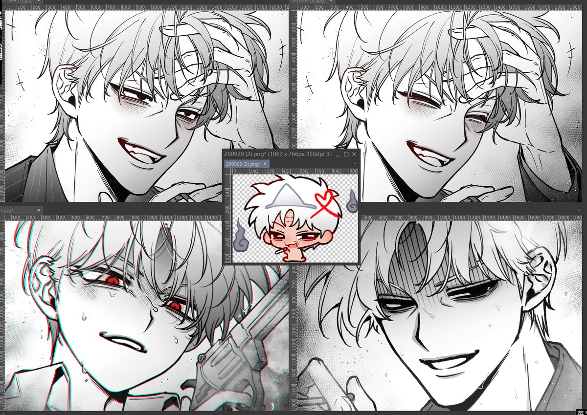 thelefthand233's tweet photo. 这几天的委托，画了各种各样的赤木茂~ https://t.co/j8qHrOjsxR