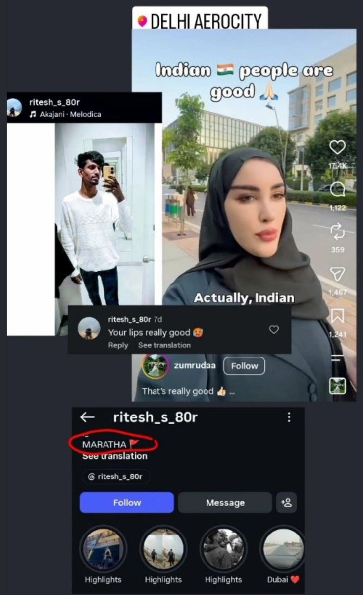 bvllseye01's tweet photo. These ugly rapeey Marathis 🤢 don’t even spare girls online.
avg  proud Maratha behaviour. 
#96kmaratha https://t.co/qSWjfkpQ7U