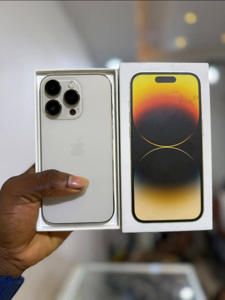 wondaversestore's tweet photo. Open box iPhone 14pro

128GB, Unlocked
Face ID and True Tune ✅> 
BH_ 77%
{White} 

🏷️₦580,000 https://t.co/0zTJSAc6Ka