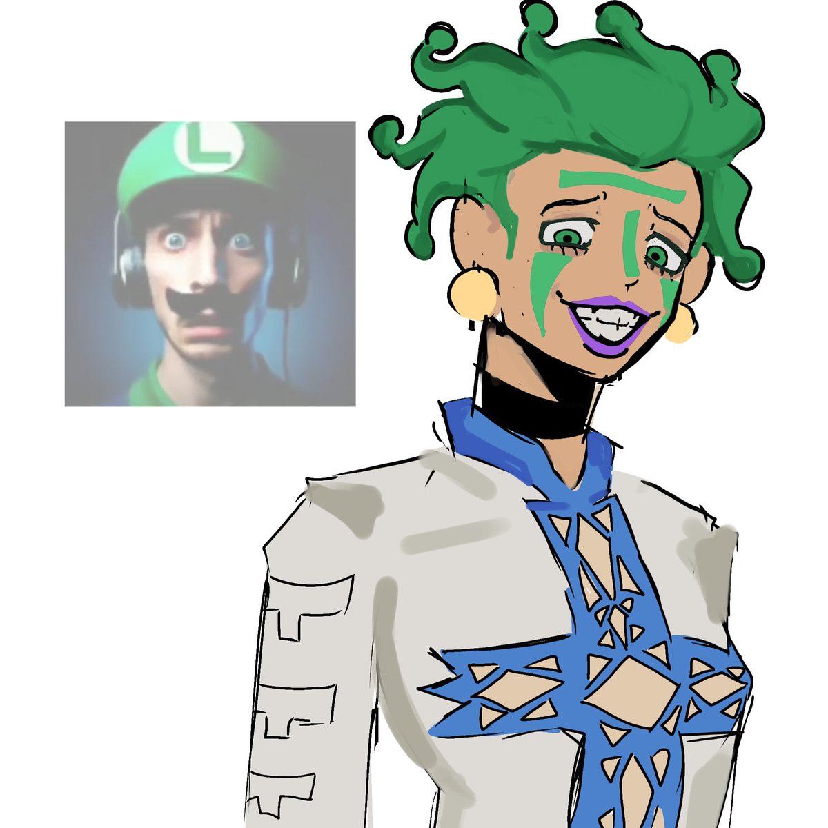 WPooks16537's tweet photo. Tried drawing canon cio #jjba https://t.co/etZDZ9JnDh
