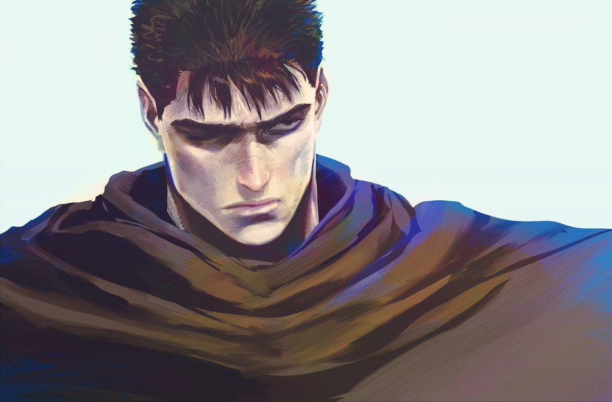 mjlgda5qh's tweet photo. I ran out of steam after drawing the face #berserk #guts https://t.co/HHGjPlRgEl