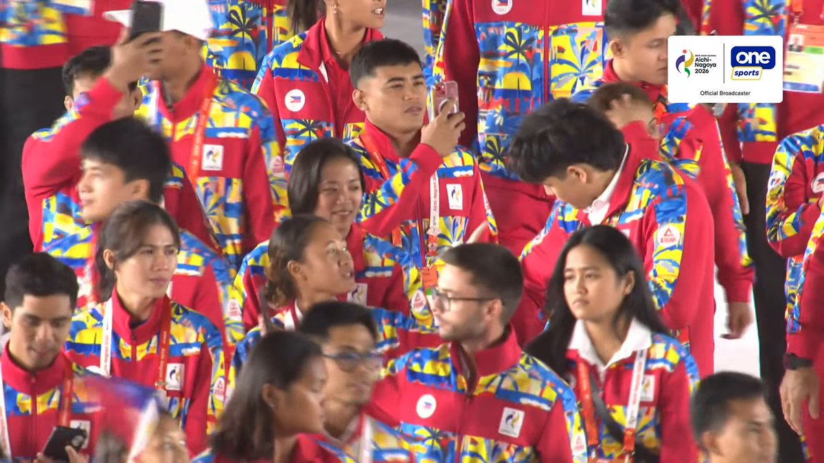OneSportsPHL's tweet photo. SALUDO SA ATING MGA ATLETA  🇵🇭🫡

The Philippine delegation proudly takes part in the Parade of Athletes during the 2026 Asian Games Closing Ceremony after bringing home four golds, nine silvers, and 16 bronzes in the multi-sport event.

Cignal is the official broadcaster of the 20th Asian Games Aichi-Nagoya 2026.

📺 Catch all the Asian Games action on Cignal Play, One Sports YouTube channel, and other Cignal platforms from September 10 to October 4. 🇵🇭🔥

#AichiNagoya2026 #20thAsianGames #LakasNgPilipino