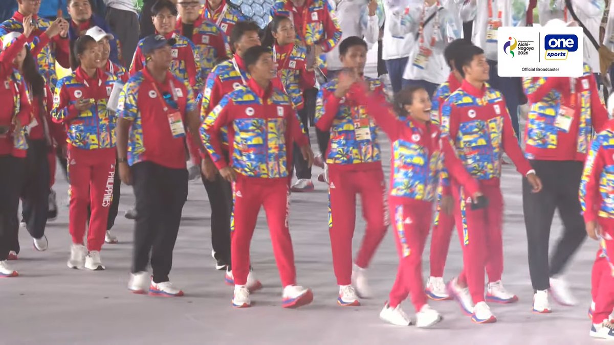 OneSportsPHL's tweet photo. SALUDO SA ATING MGA ATLETA  🇵🇭🫡

The Philippine delegation proudly takes part in the Parade of Athletes during the 2026 Asian Games Closing Ceremony after bringing home four golds, nine silvers, and 16 bronzes in the multi-sport event.

Cignal is the official broadcaster of the 20th Asian Games Aichi-Nagoya 2026.

📺 Catch all the Asian Games action on Cignal Play, One Sports YouTube channel, and other Cignal platforms from September 10 to October 4. 🇵🇭🔥

#AichiNagoya2026 #20thAsianGames #LakasNgPilipino