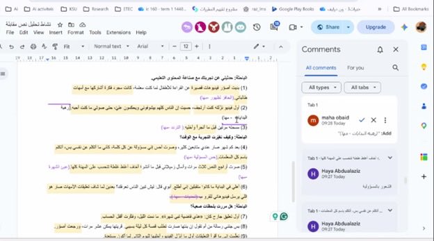 AdelMk's tweet photo. عاش طالبات مقرر البحوث الإعلامية النوعية اليوم تجربة ممتعة في ورشة تطبيقية مع د.وصال معاش، الأستاذ المساعد بكلية التربية.تدربن فيها على ترميز نصوص المقابلات باستخدام Word وGoogle Docs،واقتربن من رحلة الباحثة في الإصغاء للبيانات واكتشاف المعنى فيها، تمهيدًا لتحليلها
شكرًا د.وصال https://t.co/tPM5SxZ5cc