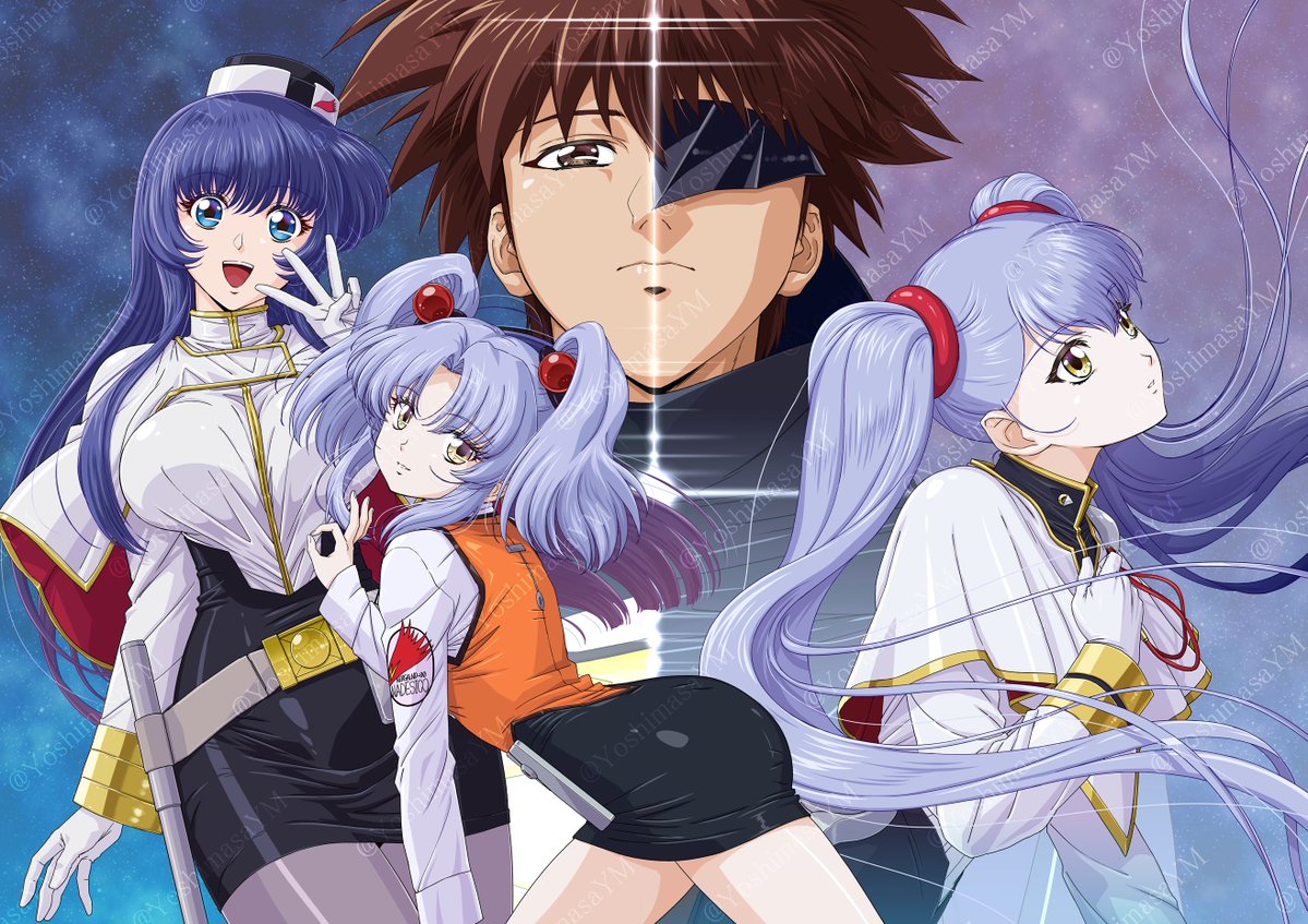 YoshimasaYM's tweet photo. ㊗『 #機動戦艦ナデシコ 』放送開始30周年！！
C109で頒布するナデシコ本（ファンイラスト集）表紙用に描いたものです！もし受かったら宜しくお願いしますー！放送開始日に間に合わなくてすみませんー艦長💦
#MartianSuccessor #Nadesico https://t.co/8btDWppcgZ