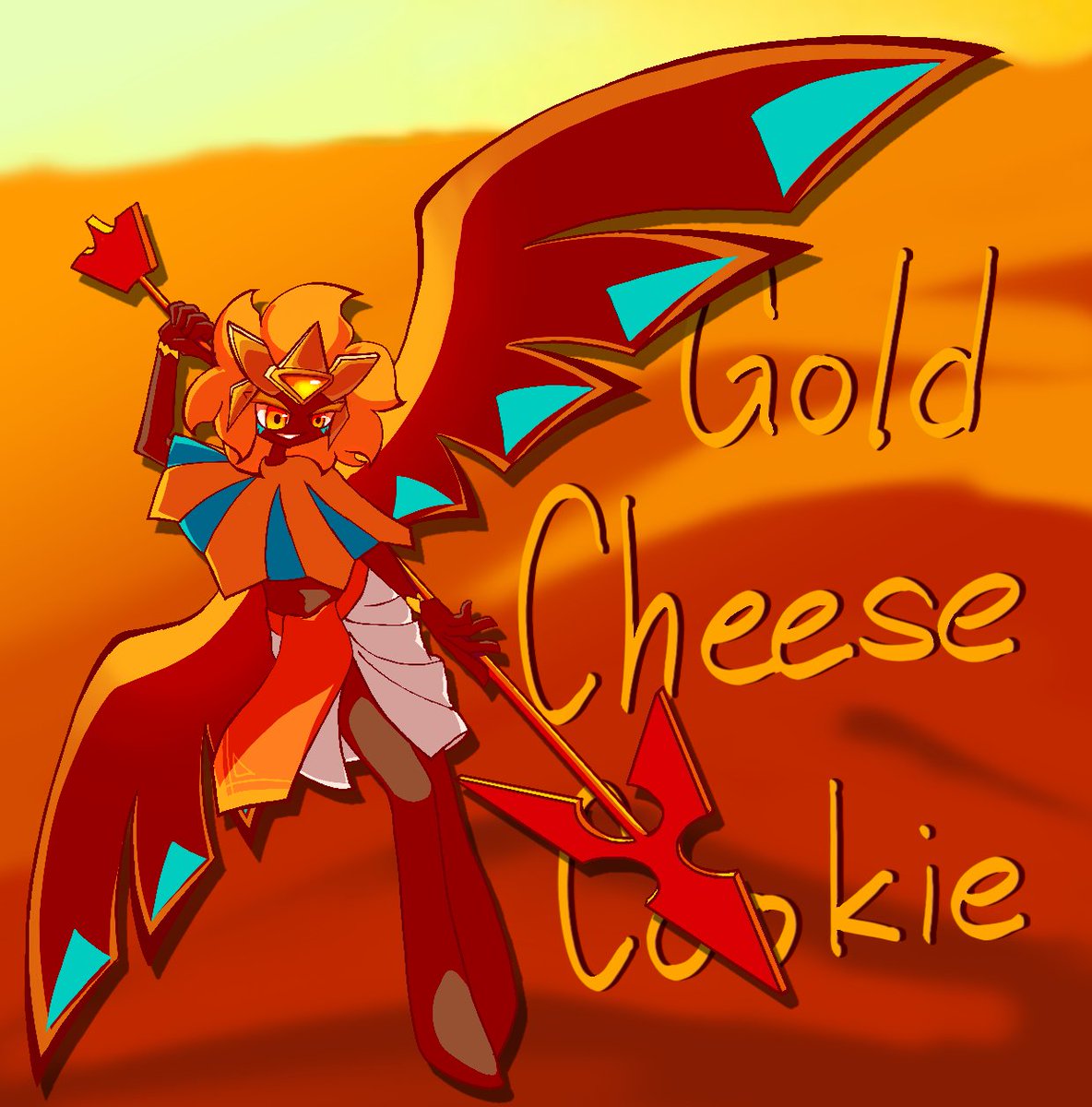 TomatoDuck_'s tweet photo. #CRK #CookieRunKingdom #GoldenCheeseCookie 

Gold'en' 인 거 다 쓰고 알았어..
누님 사랑해..... https://t.co/CmHZhGmmjK