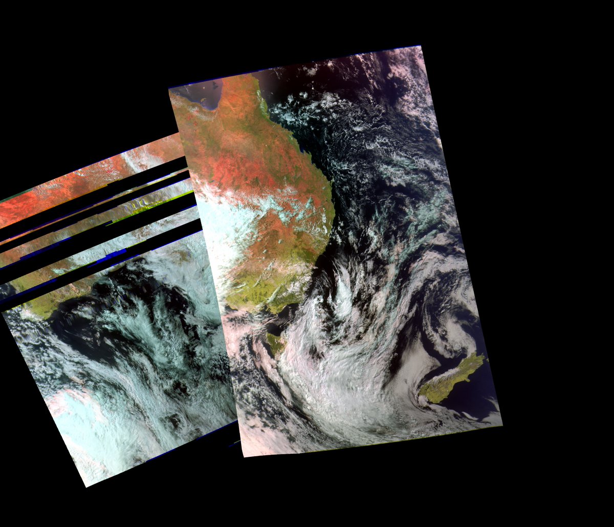 BenSKlerk1's tweet photo. #MeteormMN2_4 afternoon composite 4 Oct AEDT
#Satdump, #QFH, #Nooelec Noaa, #Airspy mini
#weather #LPRT #satellite #Australia #NewZealand https://t.co/yw0JhAlp6A