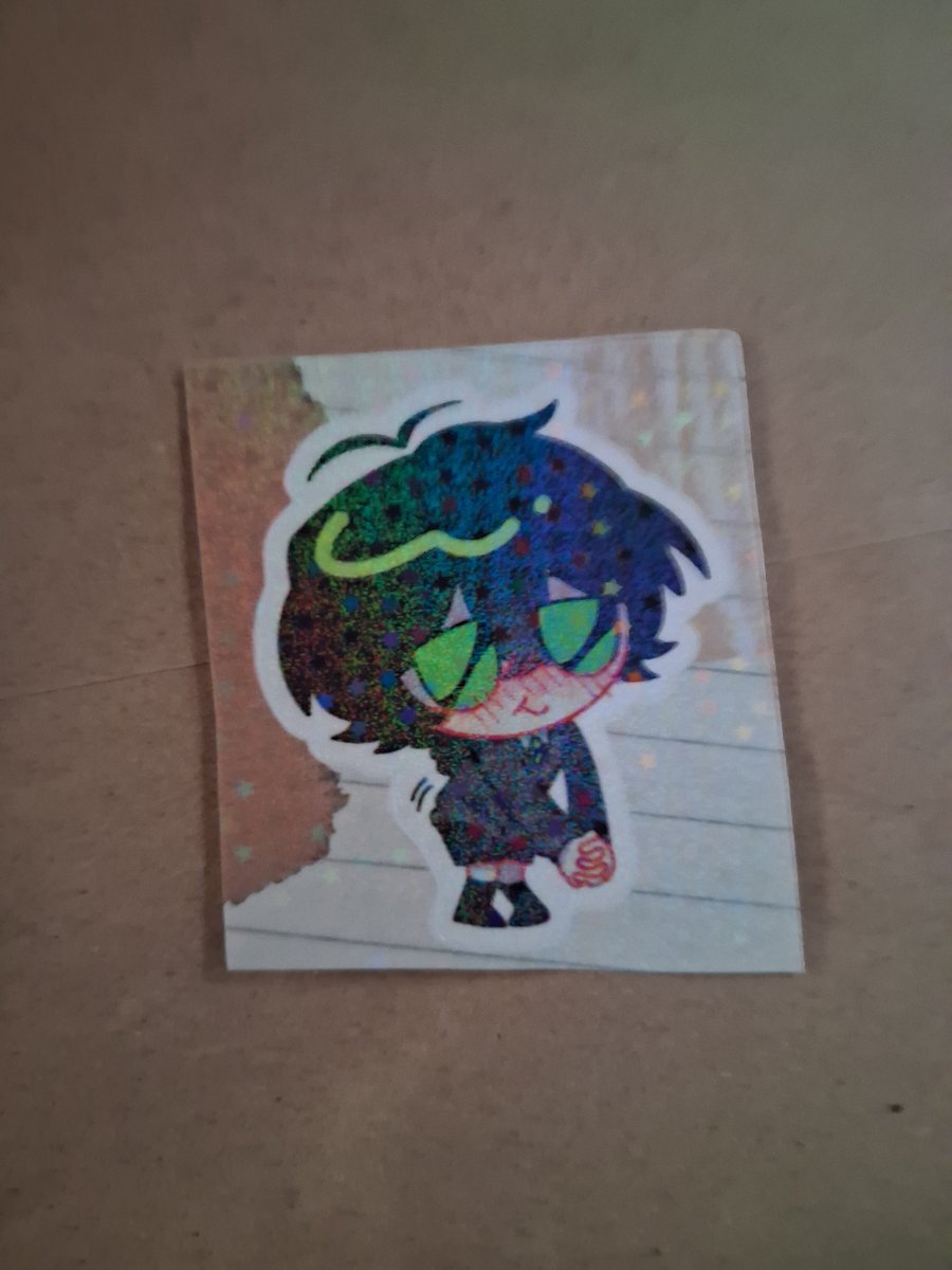 cappu_ch1's tweet photo. @melone_247 Im so honored!!! Thank you for the Kylar sticker too 💚💚 he gives me cuteness aggression 😭😭😭 (also np for the tag!!) https://t.co/p24ACwP4bw
