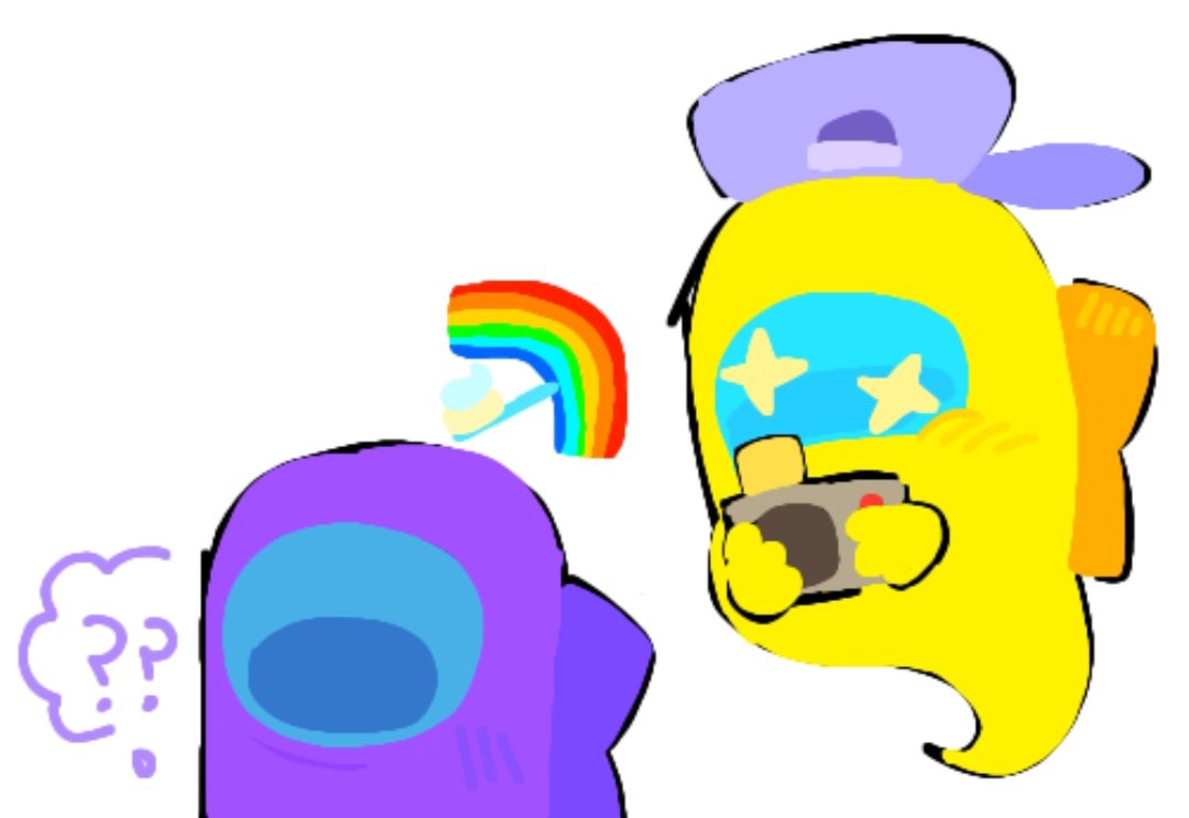 flowbyjosh1's tweet photo. me when the crewmate I killed sends me the rainbow toothbrush https://t.co/oxZtRmd6FD