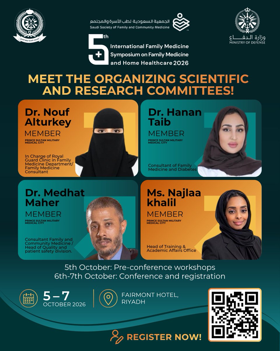 MCIAlRowad's tweet photo. More of the ICFM 2026 committees:

Prof. Mostafa Kofi
Dr. Meshal Al Otaibi
Dr. Faris Alotaibi
Dr. Nawaf Al Aqeel
Dr. Fahad Alromaih
Dr. Nouf Alturkey
Dr. Hanan Taib
Dr. Medhat Maher
Ms. Najlaa Khalil
Dr. Mohammed Al Qahtani
Ms. Rana Saud Alanazi https://t.co/TVMxLI3Giq
