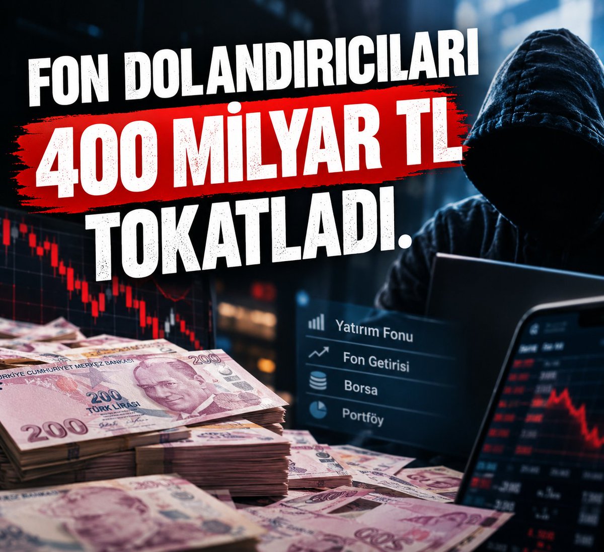 finansal_sanat's tweet photo. Yapılan hesaplamalara göre fon dolandırıcılığına karışanlarda tam 400 milyar TL var‼️

 Devletimiz bu paraları geriye alırsa ortada sorun falan kalmaz. https://t.co/H5Gl4ZLNEp