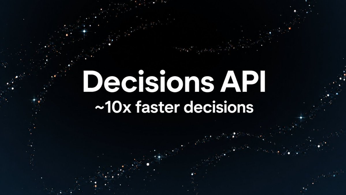 Edenwoodfilm's tweet photo. Real-time decision-making just got a massive upgrade! 🚀 Meet the new Decisions API powered by GPT-6 Luna. Classify content and route requests ~10x faster.
#DecisionsAPI https://t.co/L3PwyI52vk