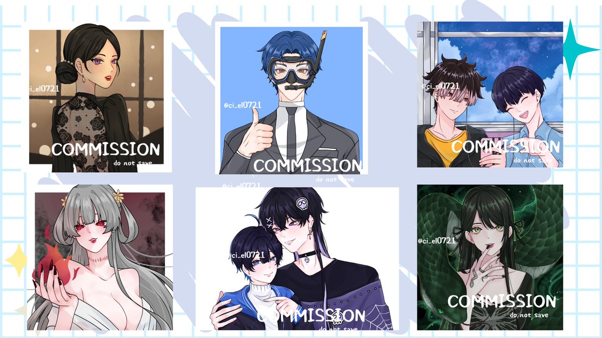 ci_el0721's tweet photo. Commission open🍀
มาลองเปิดรับคมช.สเกลปกติในรอบล้านปีคับ
มัดจำ50%หลังส่งภาพร่างให้เช็ค
สนใจ เมนชั่น/DMได้เลยนะคับ
(*^▽^)/★*☆♪
#CommissionTH #Commissionopens #คอมมิชชั่น #คมชโฮมุ้ #รับวาดรูป https://t.co/TNJQwplAin