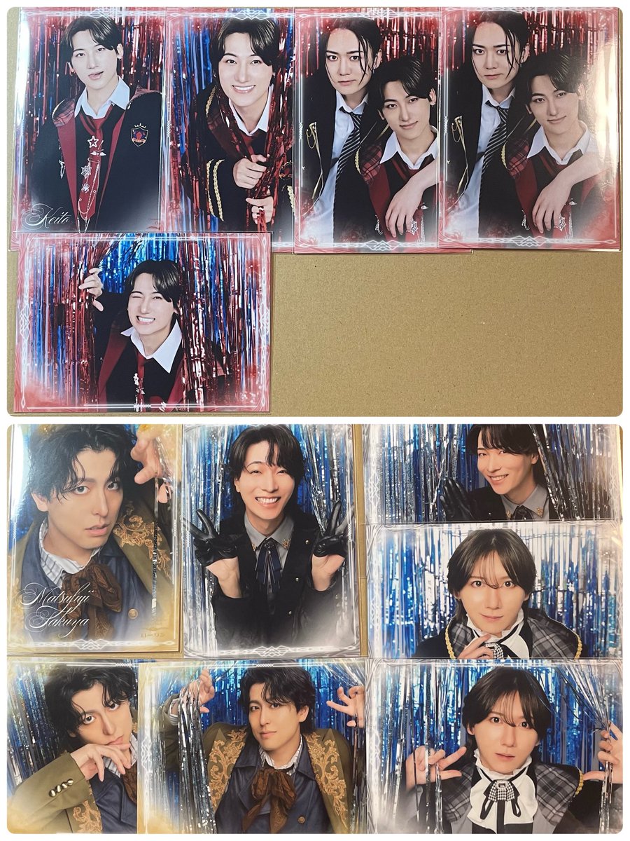 PEAR250712's tweet photo. 【交換】レタステ ランブロ ランダムブロマイド シークレット

譲: 画像1、2枚目
ラビア レティシャ カスピタ ノノ セツナ リューン シャーゼット ヴァル ユーリ ローワン ハンドレッド

求: ユリウス　画像3枚目

郵送交換��み
1枚〜お取引OK(纏めての方優先)
検索からでもお気軽にお声がけください https://t.co/8edVEYQxeq
