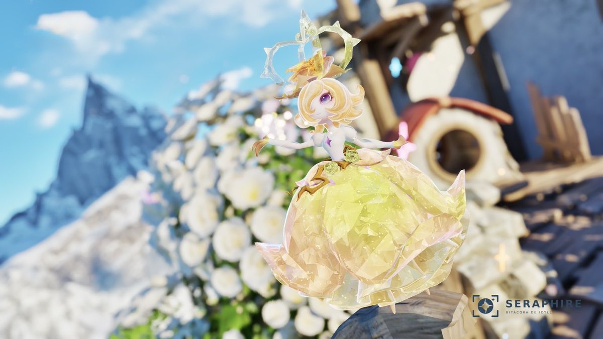 Memo_Mirold's tweet photo. Bitácora de Idyll 005 ✦

Sparkling Prismana Melloblum

The roses were white. Mine carried a little sunlight in its crystal petals. Two frames of the same golden bloom, among flowers and beneath the sky.

What color variant did your Prismana Melloblum get?

#Aniimo #Melloblum https://t.co/4EAHU5KsOg