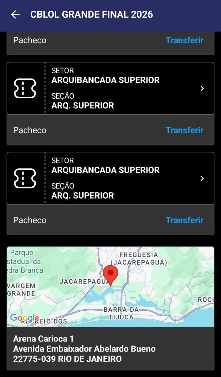 LipeBatuta's tweet photo. VENDO 2 INGRESSOS - FINAL CBLOL 2026

🎫 Arquibancada Superior 
🗓️ 10/10/2026
📍 Rio de Janeiro

💲75,00 reais cada 

#ingresso #lol #cblol https://t.co/YAEukg8pC5