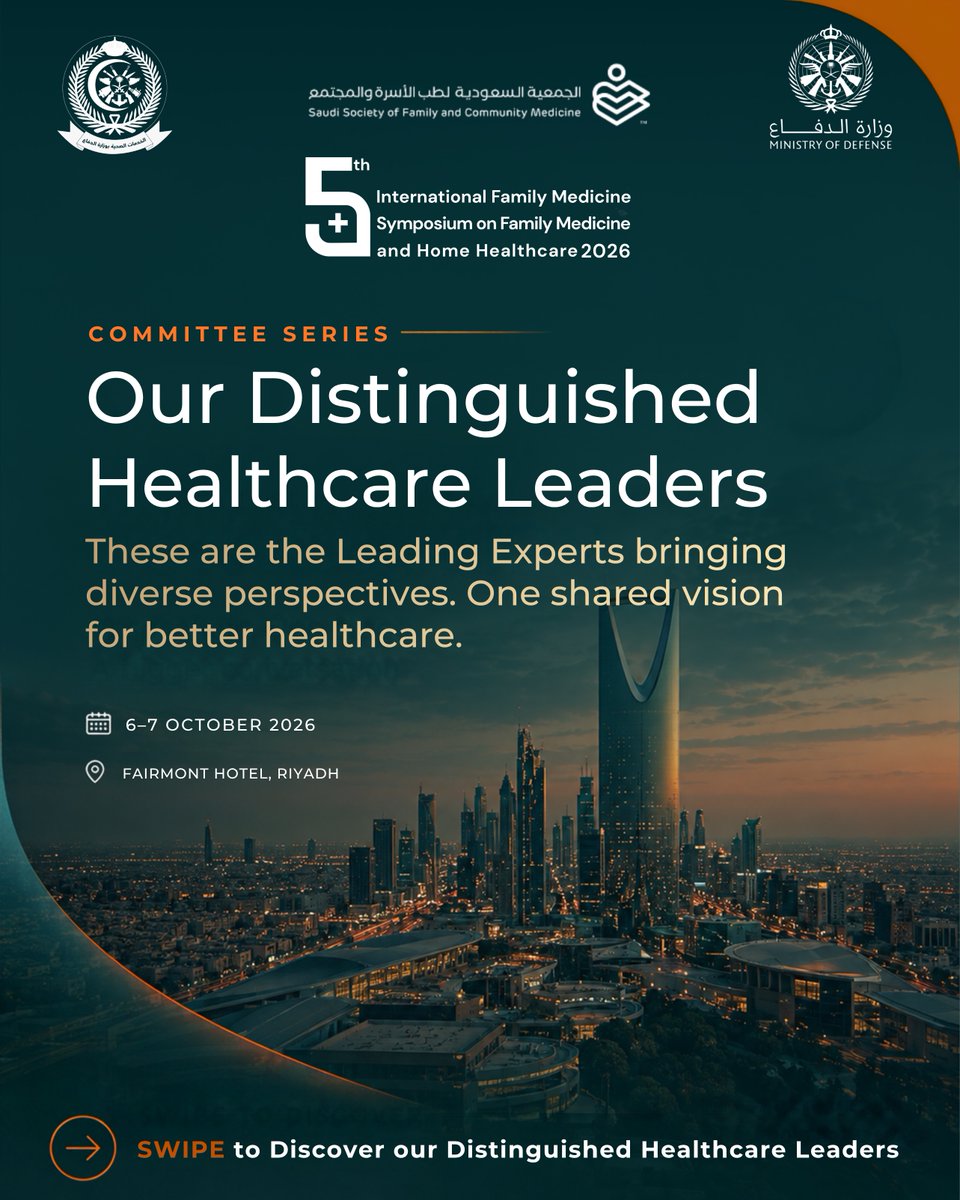 MCIAlRowad's tweet photo. Meet the people behind ICFM 2026.

Dr. Azzam Alotaibi
Dr. Turki Al Harbi
Dr. Moawad Eid Alotaibi
Online registration closes at midnight on 5 October.
6-7 October | Fairmont Hotel, Riyadh
Register: https://t.co/2DveBJuQRT https://t.co/OONO8Rc3Bt