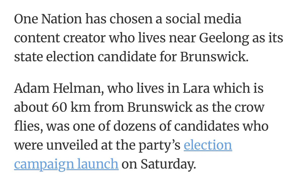 toiletpaperaus1's tweet photo. This is Adam Helman. He is One Nation’s candidate for Brunswick in the Victorian state election. 

Small problem… he’s not from the electorate. He’s not even from Melbourne. 

He’s from Lara, just outside of Geelong. I’m not making this up. https://t.co/KuwmW8g8Ge