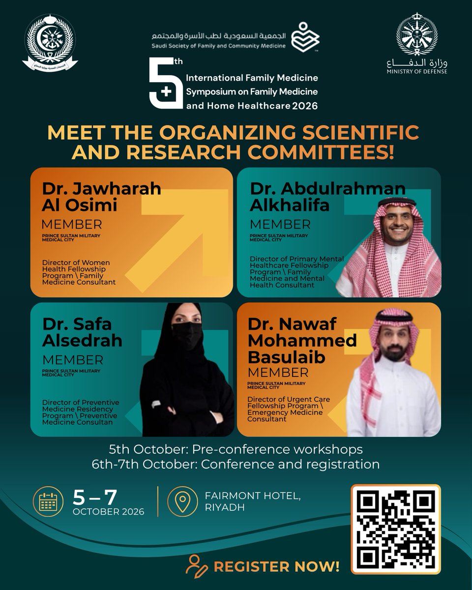 MCIAlRowad's tweet photo. Also on the ICFM 2026  committees:

Prof. Tarek AlSaid
Dr. Ghada Al Arfaj
Dr. Najla Aodh
Prof. Ayman Afifi
Dr. Jawharah Al Osimi
Dr. Abdulrahman Alkhalifa
Dr. Safa Alsedrah
Dr. Nawaf Mohammed Basulaib
Dr. Mashael Albargawi
Ms. Rawabi Al Hulayyil
Dr. Mervat Al-Asnaj
Dr. Haifa Al-Otaibi