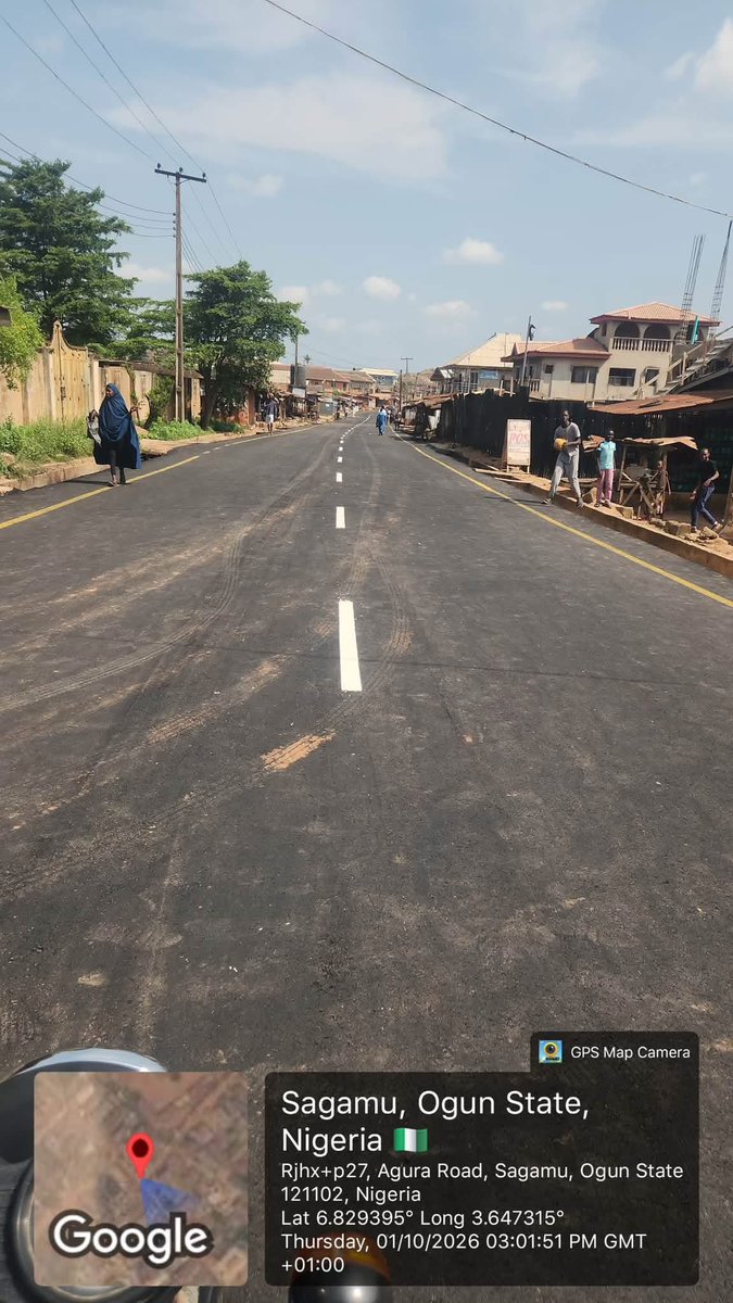 Sen_AdeolaYAYI's tweet photo. PROMISE MADE, PROMISE KEPT

We remain committed to delivering critical infrastructure that directly improves the lives of our people and strengthens communities across Ogun State.

The construction of Agura Sabo Road, Sagamu, Sagamu Local Government Area, has been completed and delivered as one of the township road projects in selected locations nationwide under the Renewed Hope Agenda on Infrastructure.

For us, infrastructure is about impact, connectivity, economic opportunities and a better quality of life for our people. We will continue to support and facilitate projects that bring meaningful development closer to our communities.

This is another promise fulfilled and another step forward for Ogun State.

#Yayi2027
#OgunState2027
#OperationDeliverYourWards