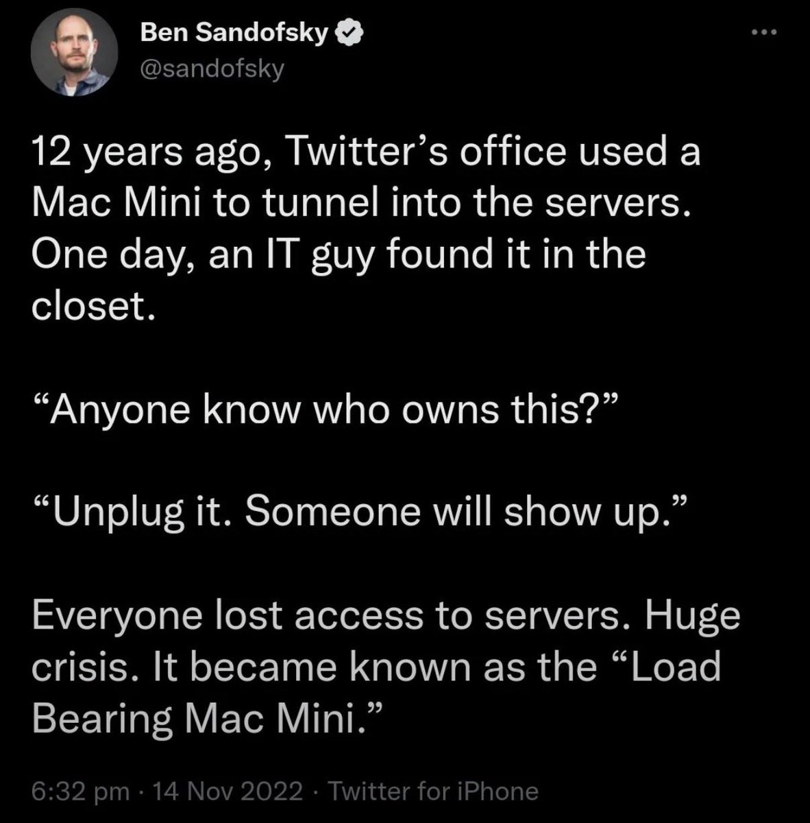 LM3223ML's tweet photo. @Hamzaonchain Reminds me of the Load Bearing Mac Mini https://t.co/TCHrlNSNfA